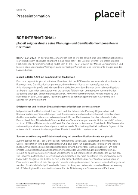 Pressemitteilung 01-2023